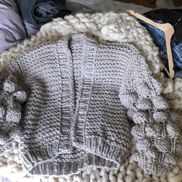 OOAK Knitted Jacket Sweater - Picture 2 of 4